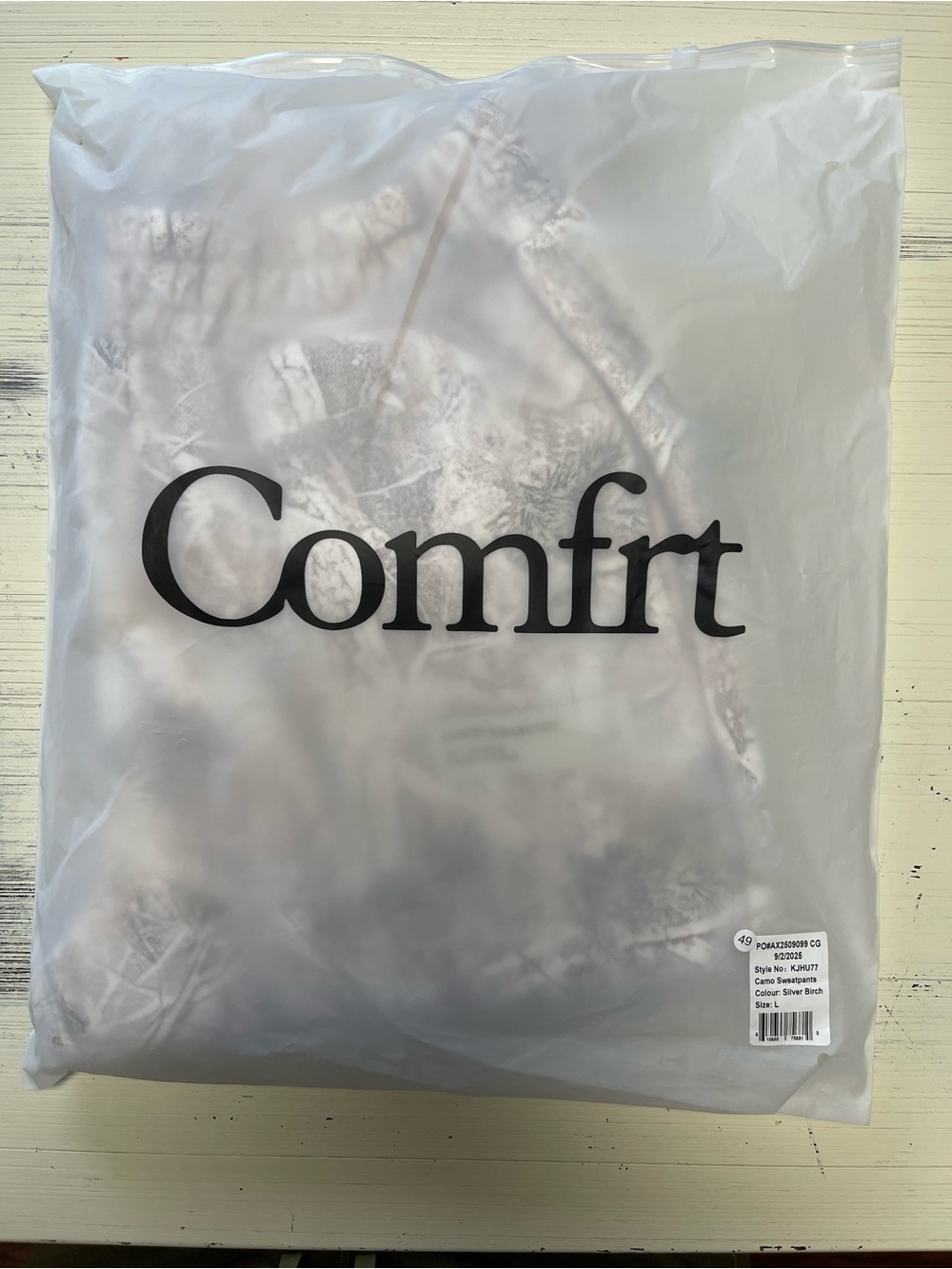 Unisex Comfrt Camo sweatpants-Silver Birch L - Picture 3 of 5